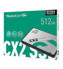 Твердотельный накопитель SSD, TeamGroup CX2 2.5 SATA3 530Mb/s.W470MB/s T253X6512GOC101