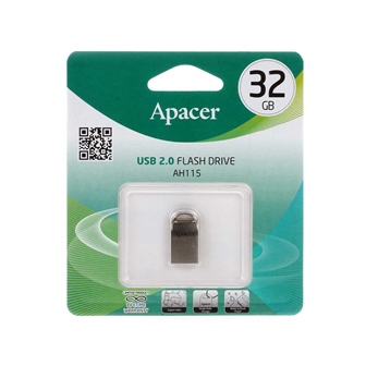 USB Flash 32Gb Apacer AH115, AP32GAH115S-1, USB2.0 серый