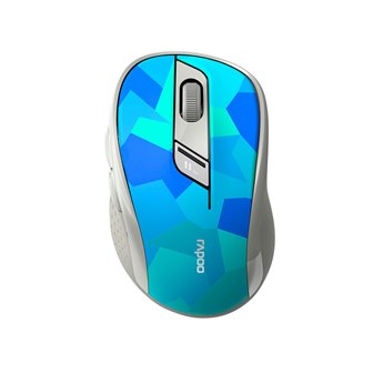 Мышь Rapoo M-500 Silent, 3D, беспроводная, 1000 dpi, Синий, USB