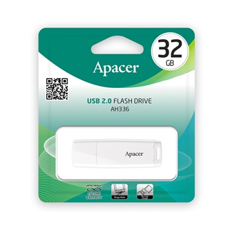 USB Flash 32Gb Apacer AH336, USB2.0 белый