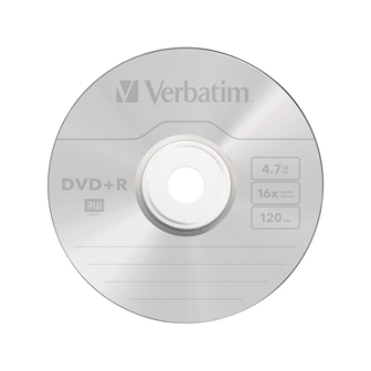 Диск DVD+R Verbatim, (43500) 4.7Gb, 16x