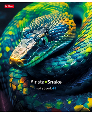 Тетрадь 48л клетка А5 InstaSnake