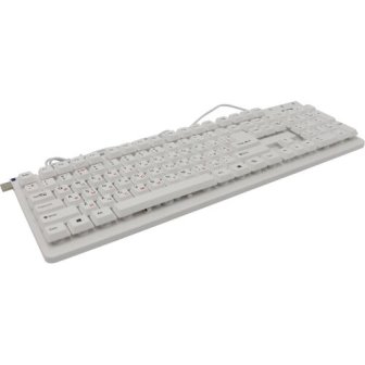 Клавиатура SVEN Standard 301, USB, кабель 1,5м, белая (SV-03100301UW)