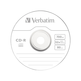 Диск CD-R Verbatim, (43432) 700Mb 52x