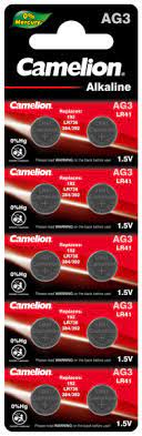 Батарейка Camelion, AG3-BP10, Alkaline, AG3, 1.5V