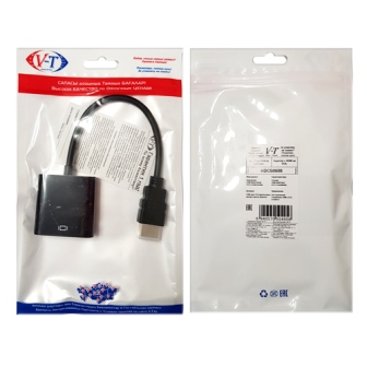 Адаптер V-T с HDMI на VGA, HDV600