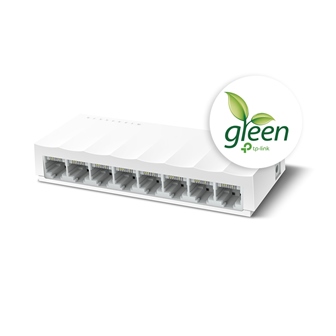 Коммутатор TP-Link LS1008, 8-портовый, 10/100 Мбит/с, RJ-45, Пластиковый корпус