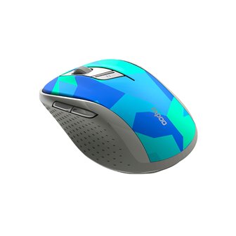 Мышь Rapoo M-500 Silent, 3D, беспроводная, 1000 dpi, Синий, USB