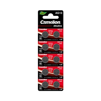 Батарейка Camelion, AG13-BP10, Alkaline, AG13, 1.5V, блистер