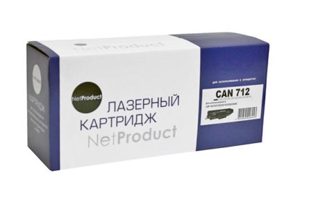 Картридж Net Product 712A Black, 2000 pages, Canon LBP-3010/3100