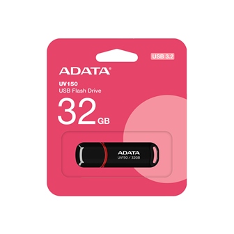 USB Flash 32Gb ADATA UV150, AUV150-32G-RBK, USB 3.2, Черный