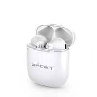 Наушники Crown CMTWS-5002, беспроводные, White, Bluetooth 5.0, микрофон