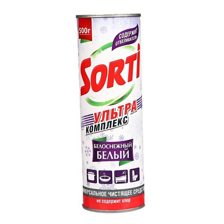 Чист.ср-во Сорти 500гр.Белоснежный белый