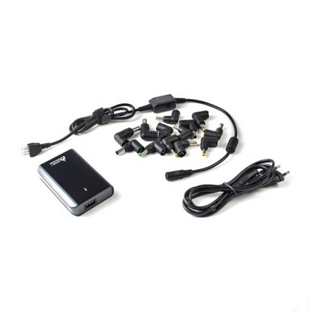 Зарядное устройство для ноутбуков SVC NUC-08-100W, 100Вт, 5В, 2А, 13 насадок, черный