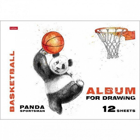 Альбом д/рисования 12л.Панда-спортсмен