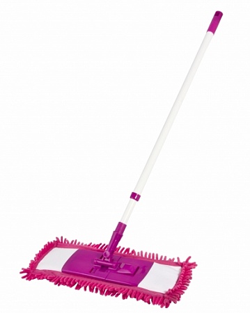 Швабра д/влаж уборки пласт.телеск.ручка 40см