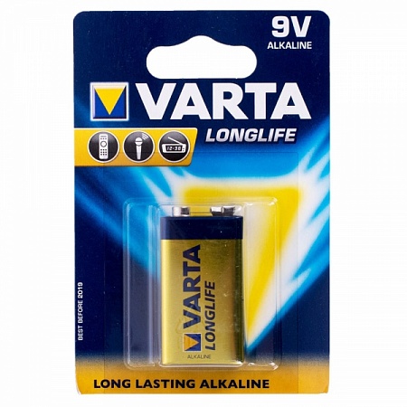 Батарейка VARTA 9 V longlife