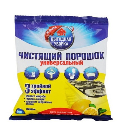 Чист.ср-во Выгодная уборка 400гр.Лимон универс.