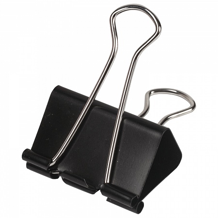 Зажим для бумаг черный  41мм