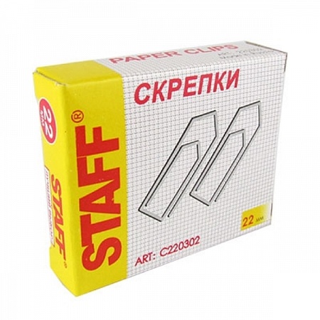Скрепки 22мм Shtaf