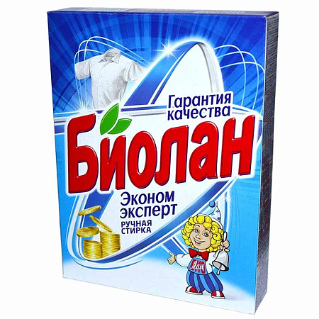 Стир.порошок ручной Биолан Эконом 350гр.