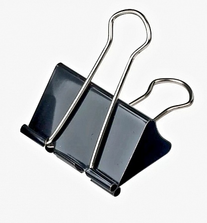 Зажим для бумаг черный  32мм