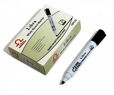 Маркер д/доски Libra черный