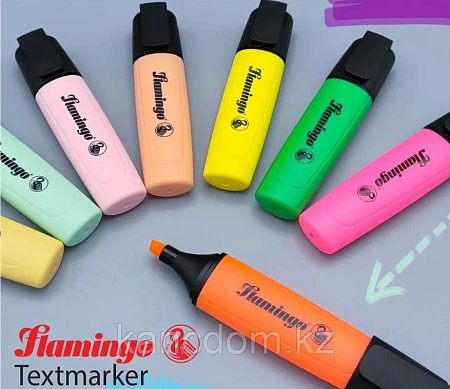 Маркер текстовой 4шт/уп Flamingo Pastel