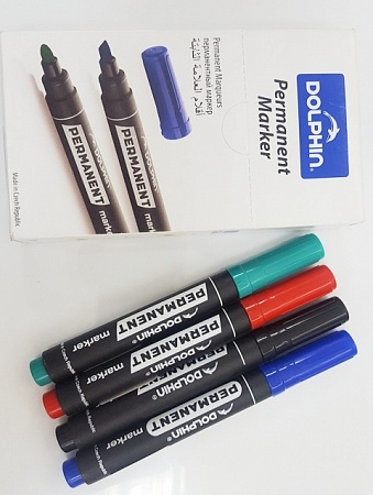 Маркер перманентный Dolphin синий