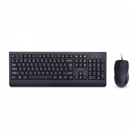 Клавиатура+мышь Delux DLD-6075OUB, 1000dpi, USB