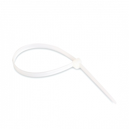 Хомут нейлоновый Deluxe, 2,5х100 мм, белый, 100 штук в упаковке