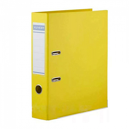 Папка регистратор 5см KUVERT жёлтая