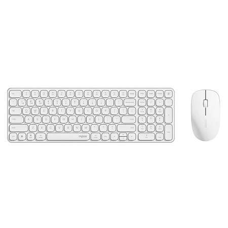 Клавиатура+мышь Rapoo, 9320, 800/2400dpi, 2,4GHz, USB, Беспроводная, Белый Клавиатура+мышь Rapoo, 9320, 800/2400dpi, 2,4GHz, USB, Беспроводная, Белый