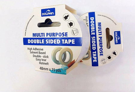 Лента двусторонняя 48мм*15м Дельфин