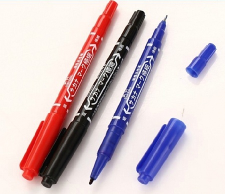 Маркер для CD 2-х стор. Seli  красный