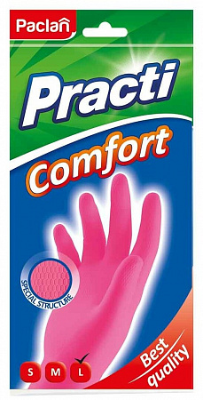 Перчатки резиновые L Paclan Comfort