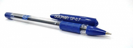 Ручка шариковая Dolphin GP-780 0.7mm синяя с резинкой Ручка шариковая Dolphin GP-780 0.7mm синяя с резинкой