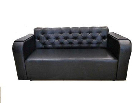 Диван 3 местный черный