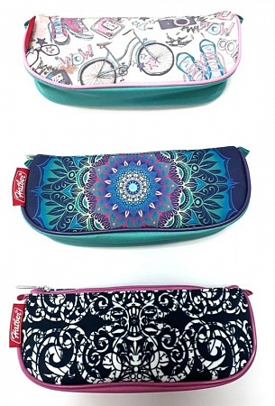 Пенал Hatber на молнии ассорт