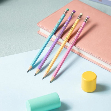 Карандаш Deli с ластиком С025