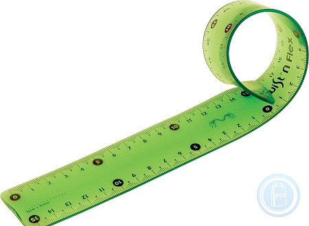 Линейка 20см гелевая