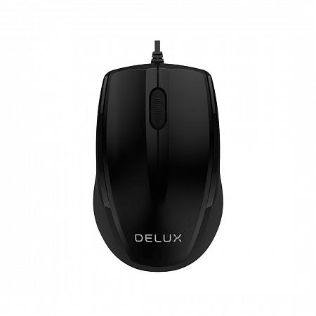Мышь Delux DLM-321OUB, Оптическая, 1000dpi, USB, длина кабеля 1,6 метра