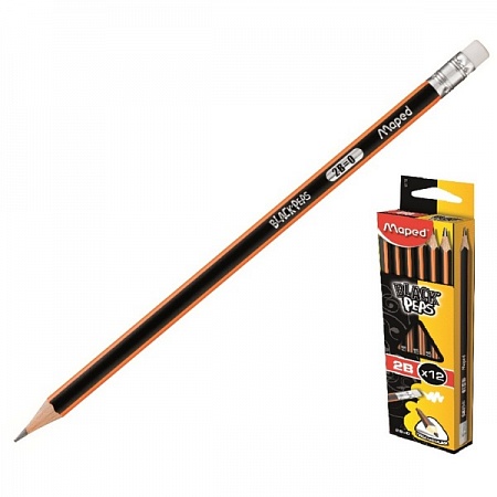 Карандаш Maped с ластиком