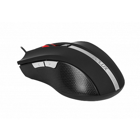 Мышь Delux DLM-516OUB, 5D, Optical, 800-2400dpi, USB, Длина кабеля1,6 метра