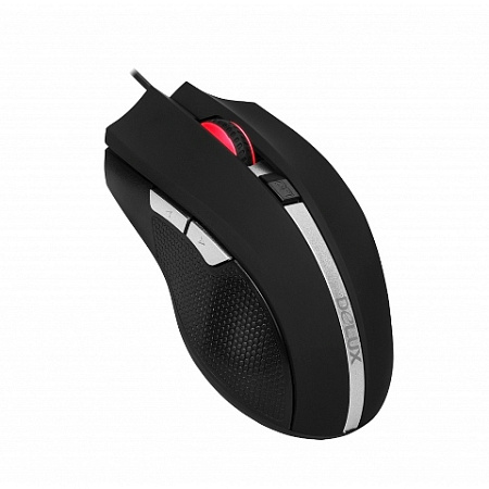 Мышь Delux DLM-516OUB, 5D, Optical, 800-2400dpi, USB, Длина кабеля1,6 метра