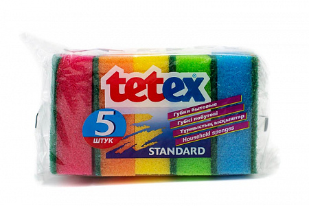 Губка бытовая ТЕТEX 5шт/уп