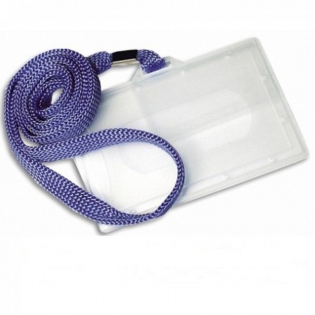 Карточка для имени Master пласт.на шнурке гориз.